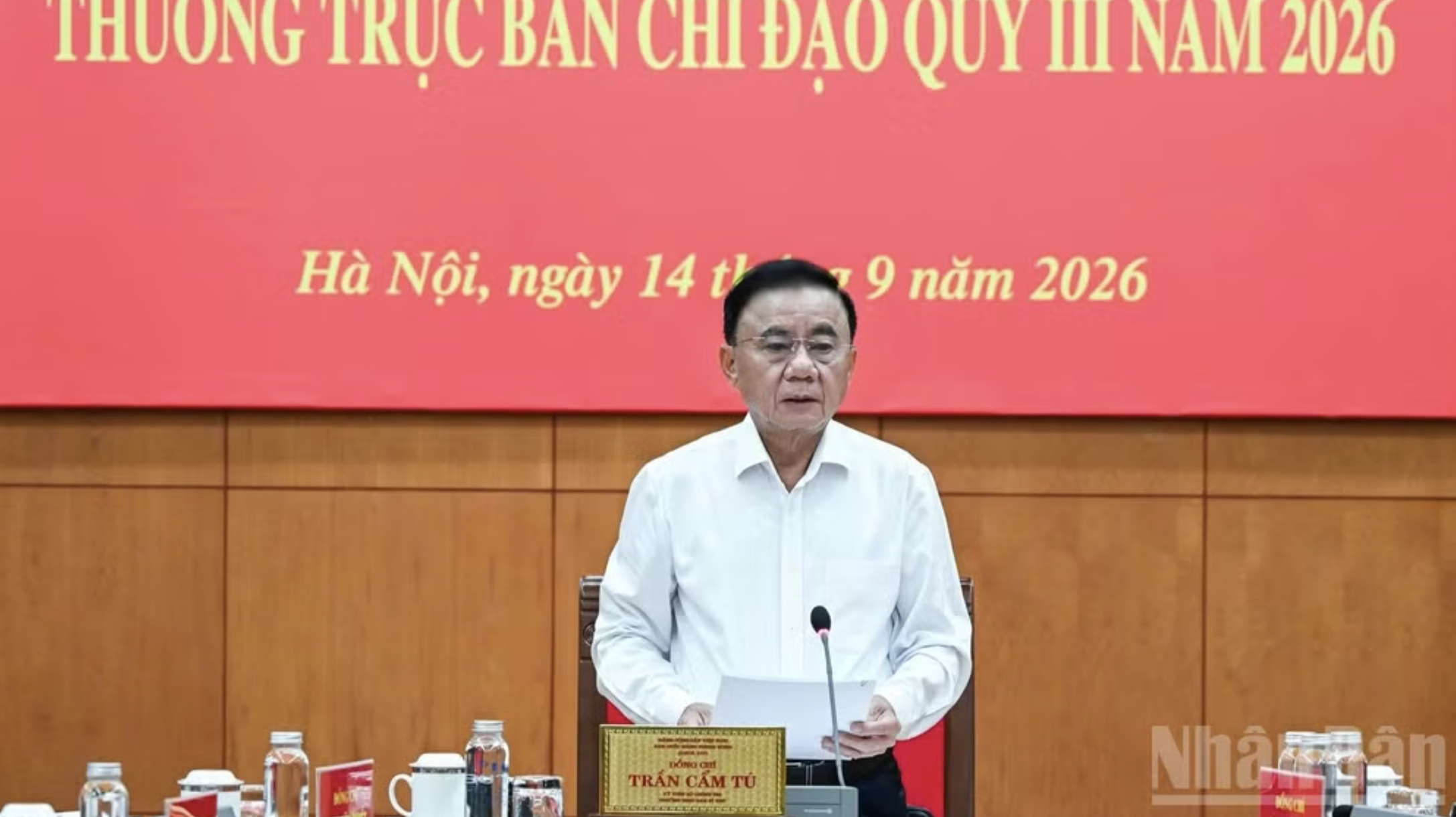 Thường trực Ban Bí thư Trần Cẩm Tú chủ trì họp Thường trực Ban Chỉ đạo 35 Trung ương