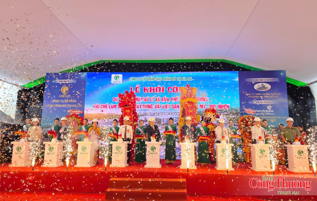 Gia Lai khởi công nhà máy tái chế phế thải xây dựng công suất 480 tấn/ngày