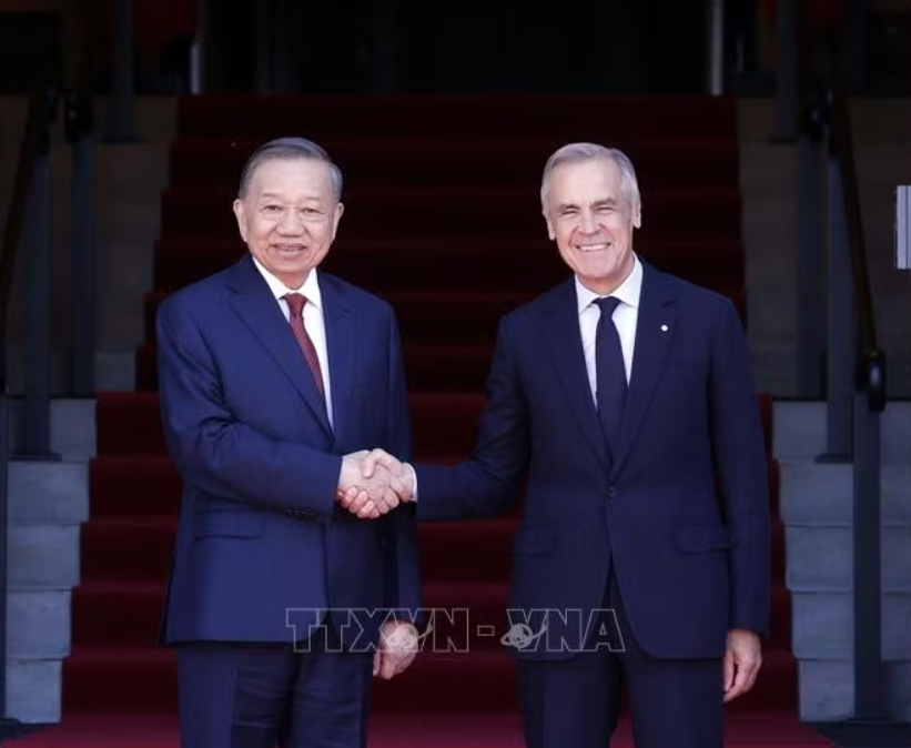 Tổng Bí thư, Chủ tịch nước Tô Lâm hội đàm với Thủ tướng Canada Mark Carney