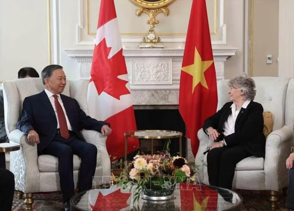 Tổng Bí thư, Chủ tịch nước Tô Lâm hội kiến với Toàn quyền Canada