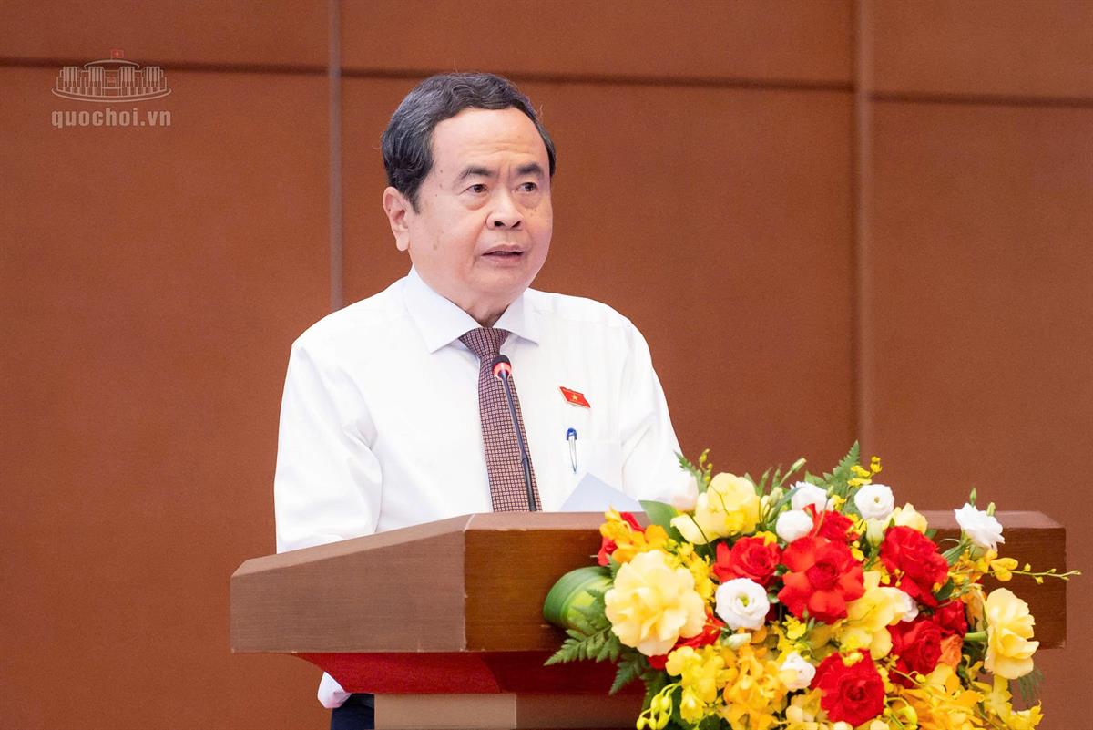 Chủ tịch Quốc hội Trần Thanh Mẫn: Quốc hội làm luật để tháo gỡ điểm nghẽn, mở đường cho phát triển