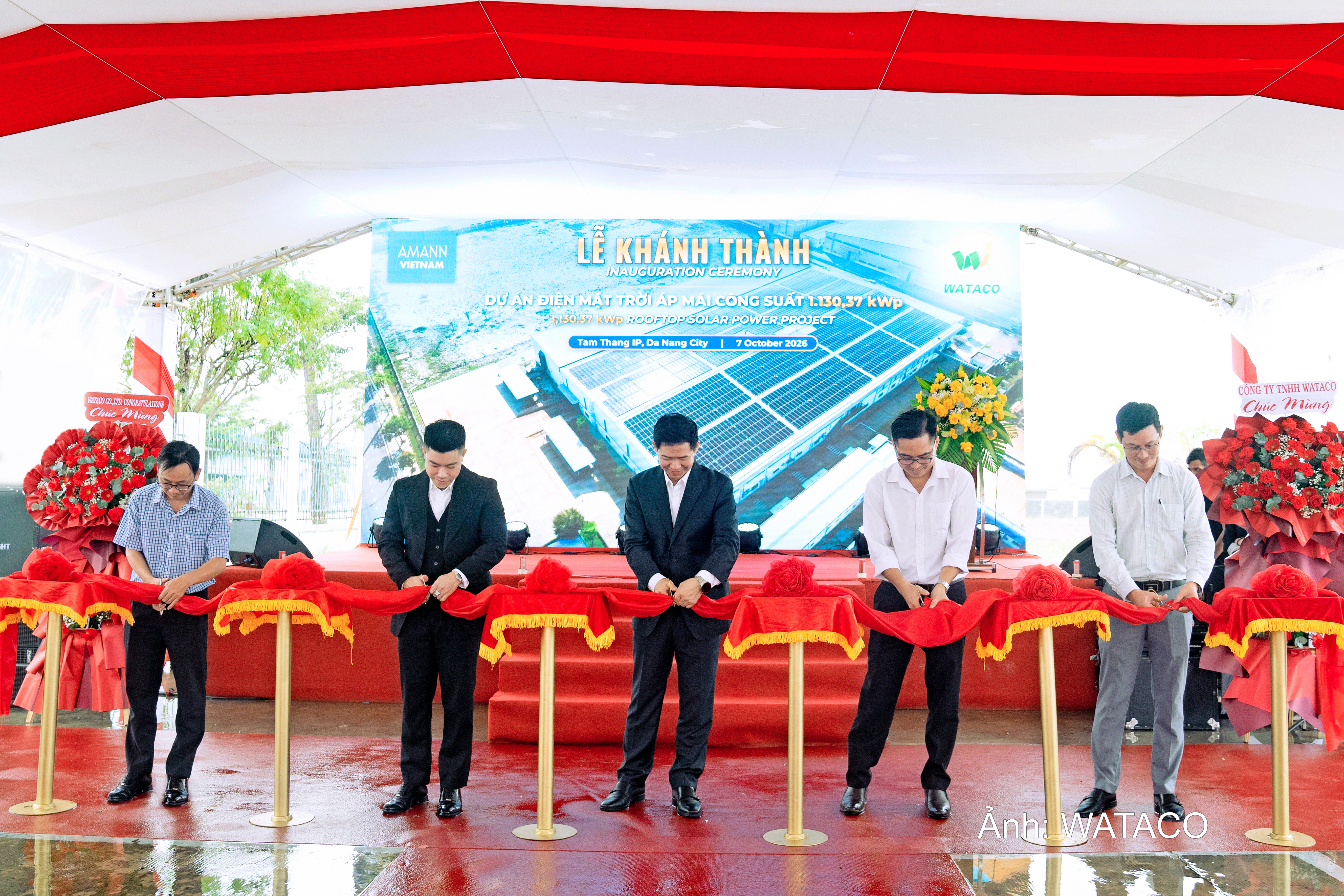 WATACO bàn giao hệ thống điện mặt trời áp mái hơn 1.130 kWp cho AMANN Việt Nam