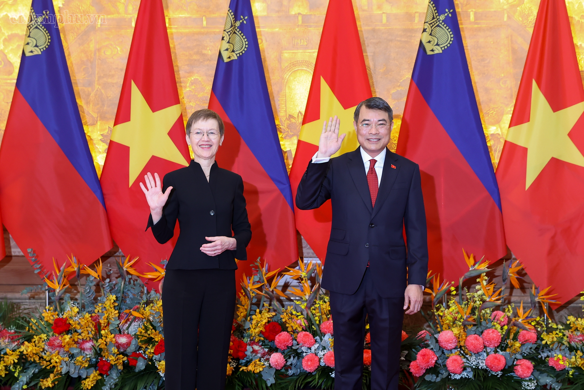 Thủ tướng Lê Minh Hưng chủ trì lễ đón chính thức Thủ tướng Liechtenstein