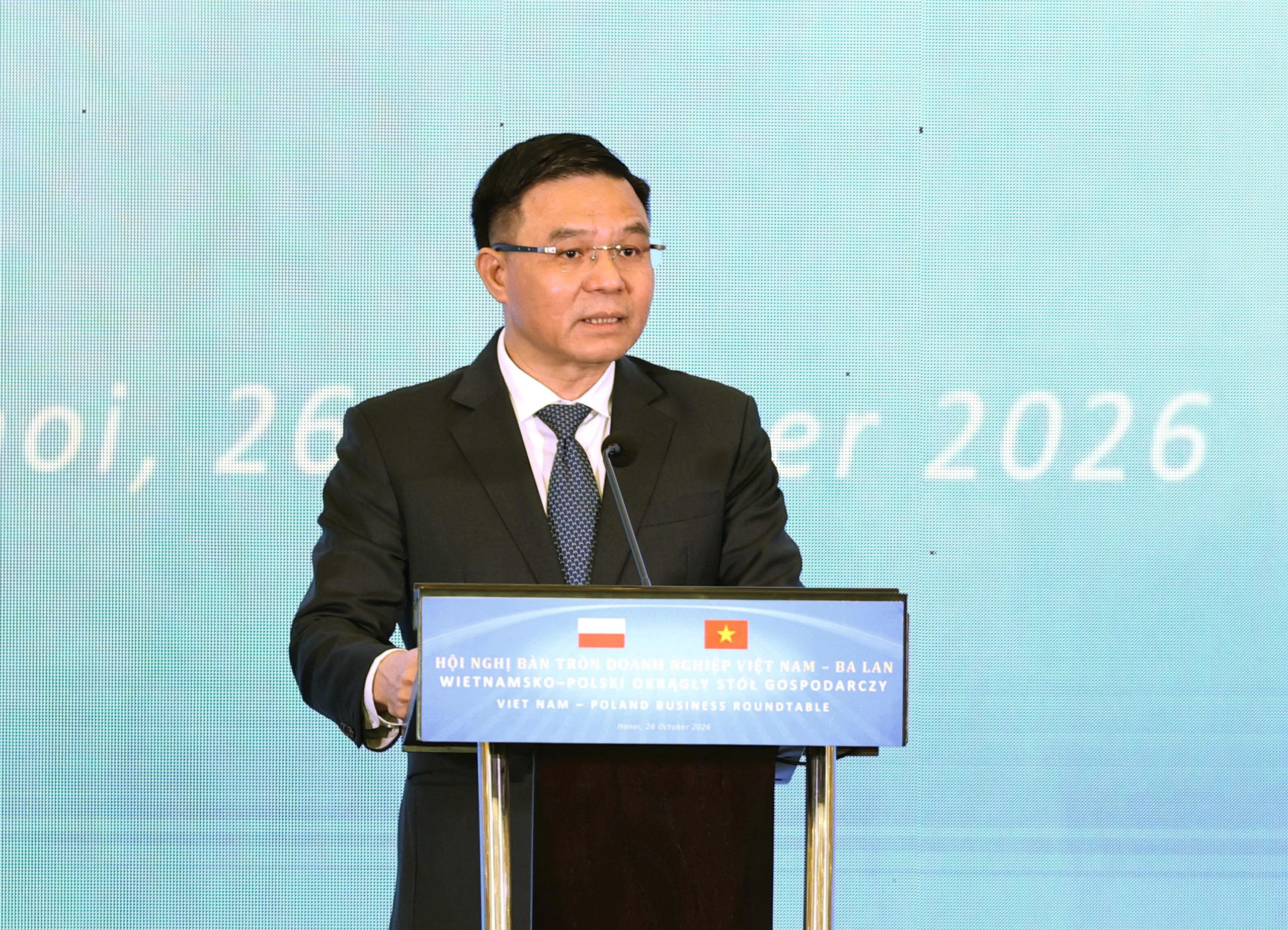 Bộ trưởng Lê Mạnh Hùng nêu ba định hướng đưa hợp tác kinh tế, thương mại Việt Nam - Ba Lan bứt phá