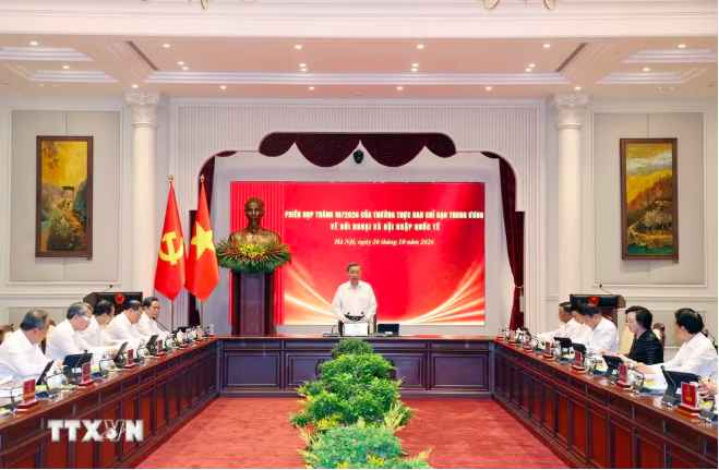 Phiên họp lần thứ nhất của Thường trực Ban Chỉ đạo Trung ương về Đối ngoại và hội nhập quốc tế 