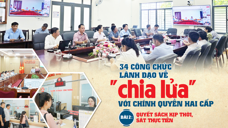 34 công chức lãnh đạo về 'chia lửa' với chính quyền hai cấp - Bài 2: Quyết sách kịp thời, sát thực tiễn