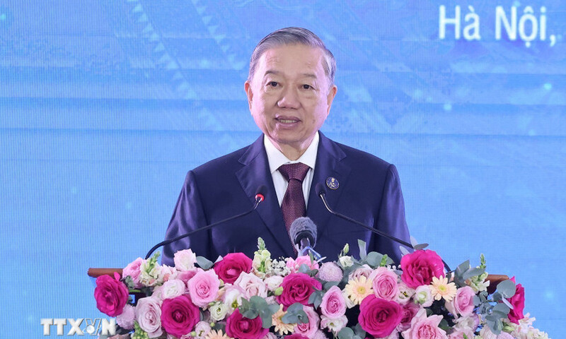 Tổng Bí thư dự Lễ kỷ niệm 80 năm Ngày truyền thống Thông tấn xã Việt Nam