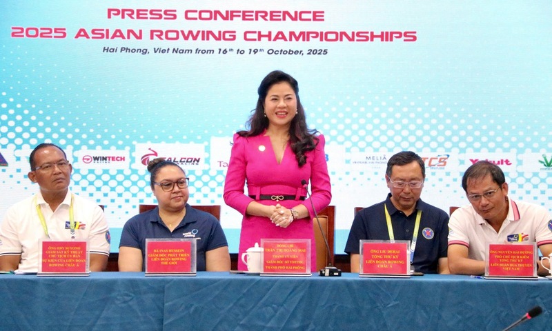 Hải Phòng đăng cai giải vô địch Rowing châu Á 2025 từ ngày 16 - 19/10