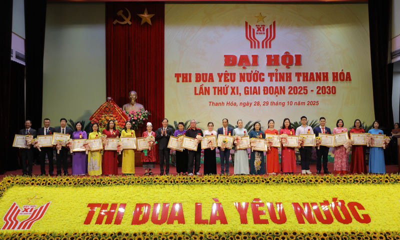 Thanh Hóa khen thưởng tập thể, cá nhân điển hình tiên tiến giai đoạn 2020-2025