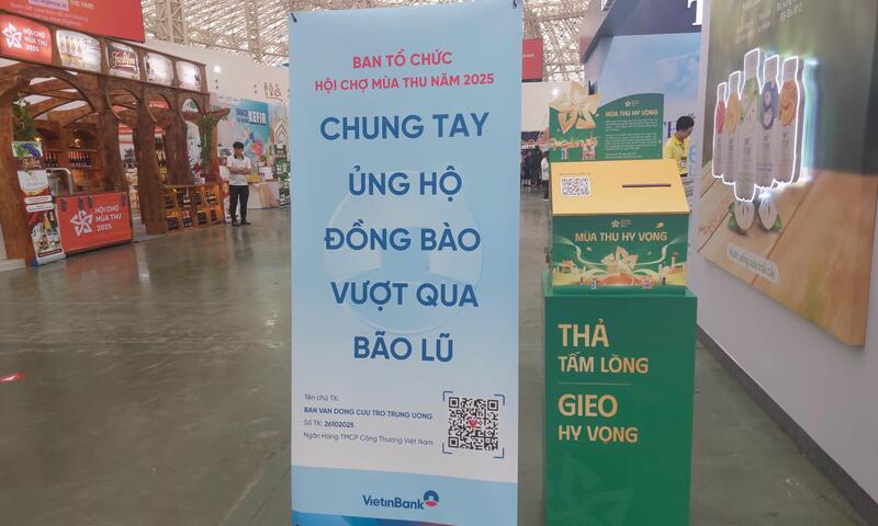 Hội chợ Mùa Thu 2025: Ấm áp nghĩa tình hướng về người dân vùng bão lũ