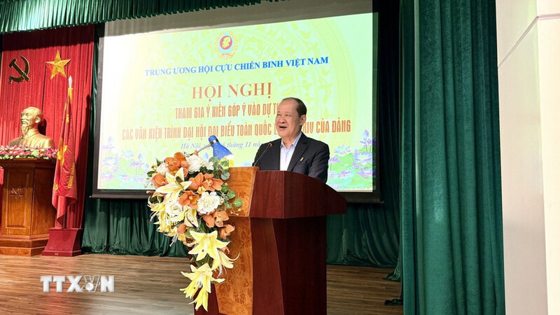 Trung ương Hội Cựu chiến binh Việt Nam ghi nhận nhiều góp ý Dự thảo Văn kiện Đại hội XIV