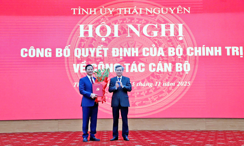 Đồng chí Vương Quốc Tuấn giữ chức Phó Bí thư Tỉnh ủy Thái Nguyên