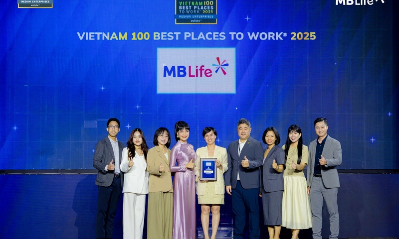MB Life liên tiếp vào Top 100 'Nơi làm việc tốt nhất Việt Nam 2025'