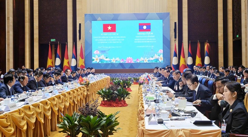 Chùm ảnh: Kỳ họp lần thứ 48 Ủy ban liên Chính phủ Việt Nam - Lào