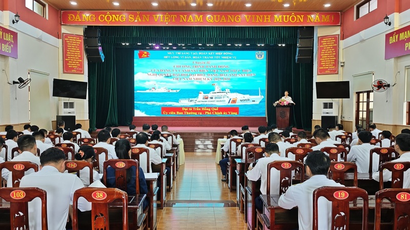 Vùng Cảnh sát biển 2 quán triệt Nghị quyết Đại hội Đảng bộ Quân đội lần thứ XII