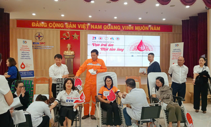 PC Lâm Đồng đóng góp 250 đơn vị máu qua Tuần lễ hồng EVN