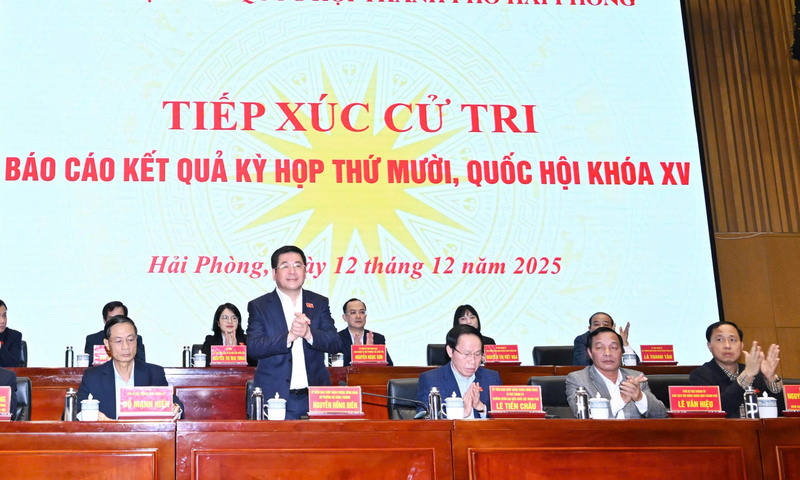 Bộ trưởng Nguyễn Hồng Diên tiếp xúc cử tri sau Kỳ họp thứ 10, Quốc hội khóa XV