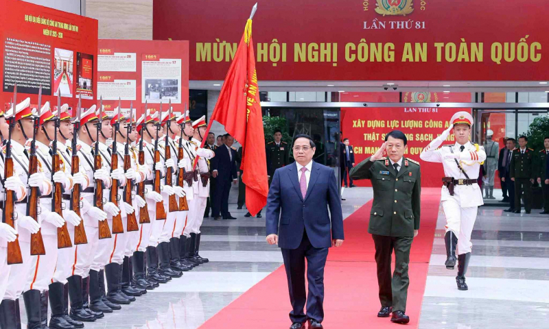 Thủ tướng Phạm Minh Chính dự Hội nghị Công an toàn quốc lần thứ 81