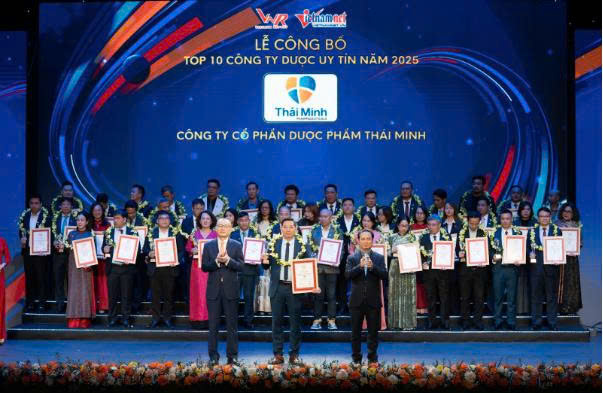 Dược phẩm Thái Minh giữ vị trí Top 10 công ty dược uy tín năm 2025