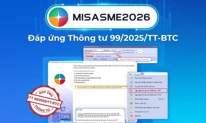 'Cú hích' Thông tư 99 và lời giải 'vàng' từ phần mềm kế toán MISA SME