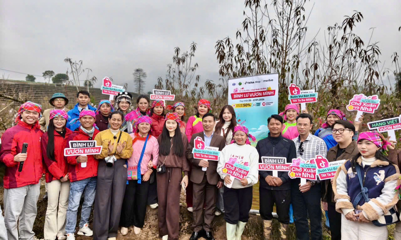 Lai Châu: Bình Lư đưa đào Tết, nhất chi mai lên TikTok Shop 