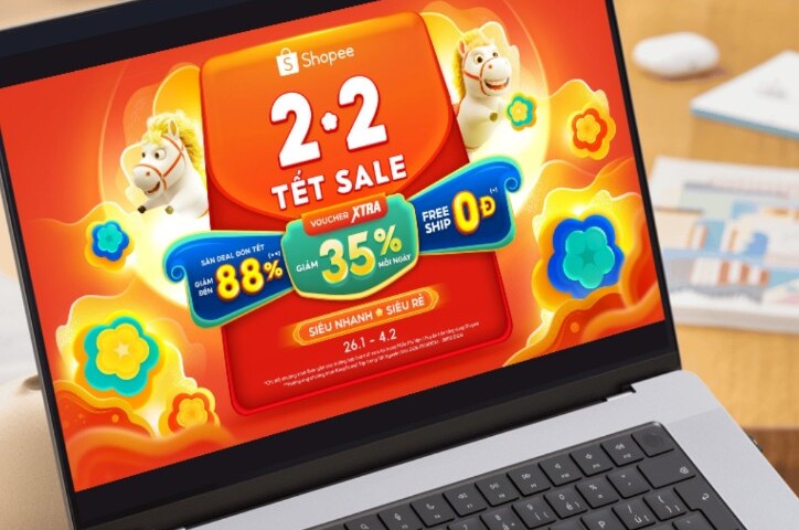 63% người Việt chọn sàn thương mại điện tử để mua sắm Tết 2026