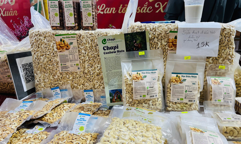 Hạt điều hữu cơ Đồng Thuận tìm cơ hội từ Hội chợ Mùa Xuân