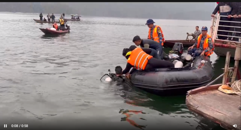 Tìm thấy nạn nhân cuối cùng trong vụ lật tàu ở hồ Thác Bà 