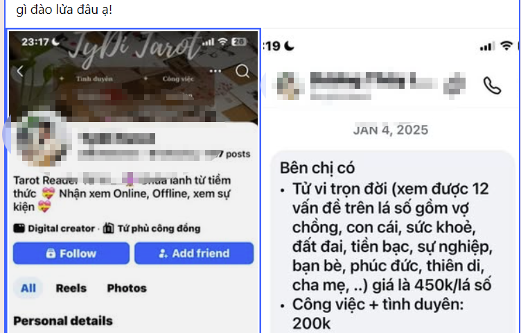 Cảnh giác lừa đảo xem bói, giải hạn online dịp đầu năm