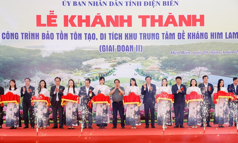 Thủ tướng dự lễ khánh thành dự án bảo tồn, tôn tạo di tích Him Lam