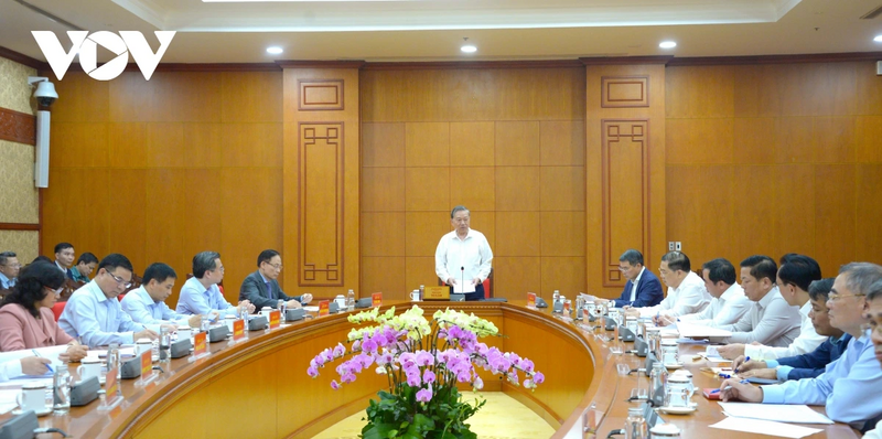 Tổng Bí thư Tô Lâm làm việc với Bộ Công Thương về định hướng thương mại quốc tế