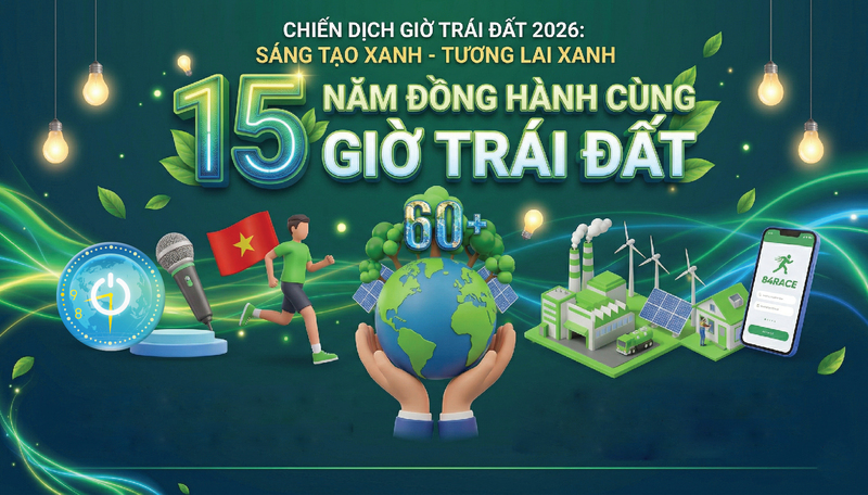 Infographic | Chiến dịch Giờ Trái đất 2026: Sáng tạo xanh - Tương lai xanh