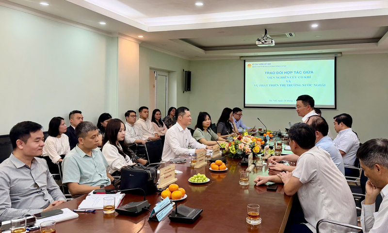 Viện Nghiên cứu Cơ khí và Vụ Phát triển thị trường nước ngoài thúc đẩy hợp tác, kết nối