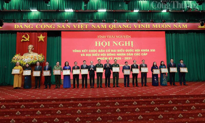 Thái Nguyên tổng kết công tác bầu cử, khen thưởng các tập thể, cá nhân