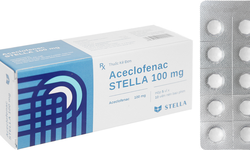 Thu hồi toàn quốc lô thuốc Aceclofenac STELLA 100mg
