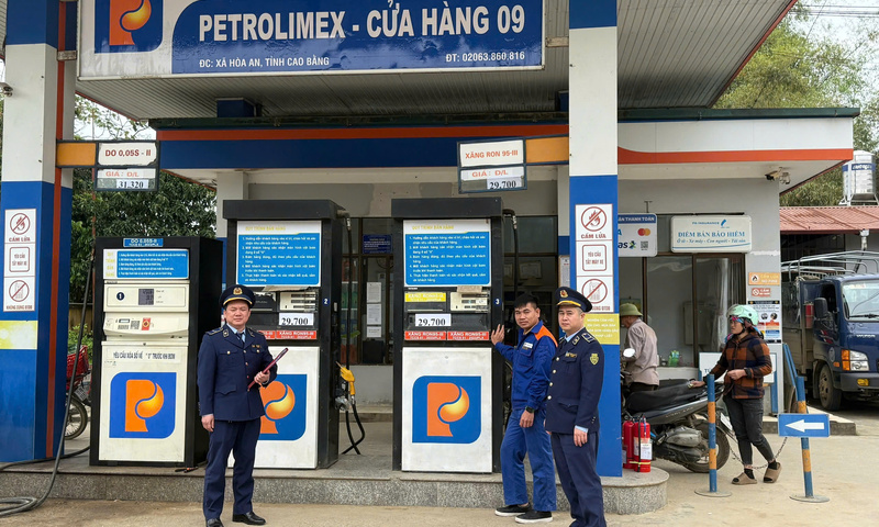 Cao Bằng: Giám sát 24/7 đối với toàn bộ các cửa hàng xăng dầu