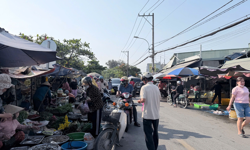 TP. Hồ Chí Minh: Nắng nóng cao điểm, người dân tăng 'đi chợ' online