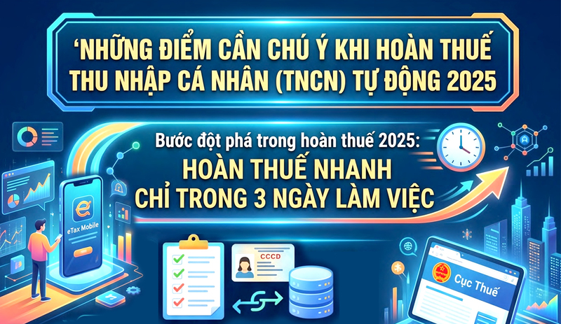 Infographic | Những điểm cần chú ý khi hoàn thuế thu nhập cá nhân 2025