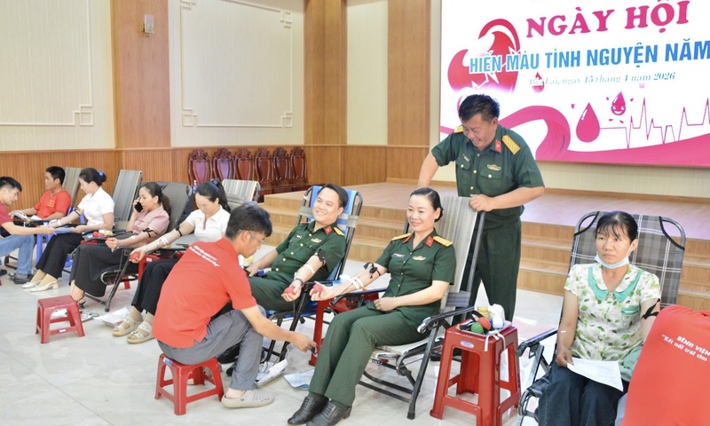 Gia Lai: Bộ đội hiến máu, lan tỏa nghĩa cử cao đẹp