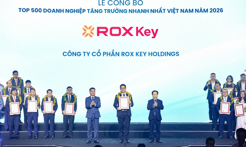 ROX Key thuộc Top 500 Doanh nghiệp tăng trưởng nhanh nhất Việt Nam