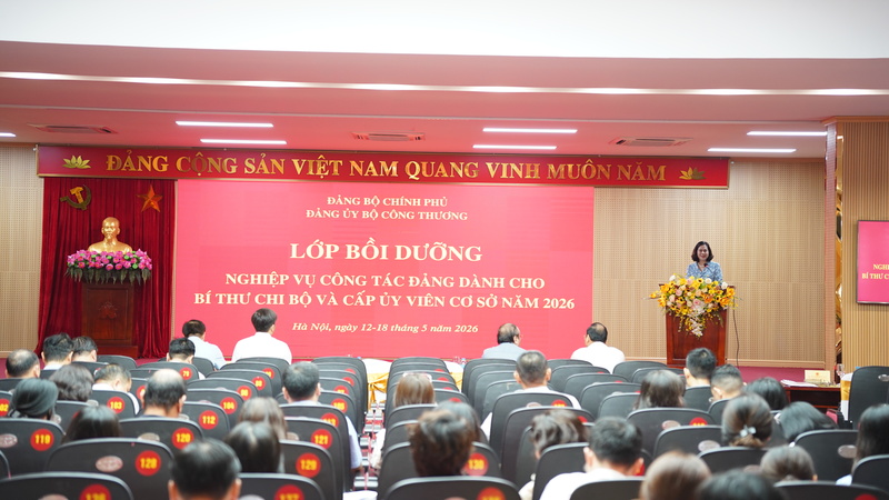 Bộ Công Thương bồi dưỡng nghiệp vụ công tác Đảng cho bí thư chi bộ, cấp ủy viên cơ sở