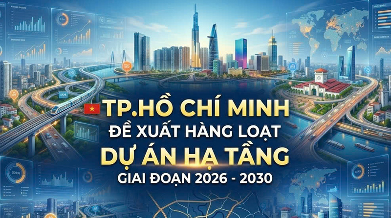 Infographic | TP. Hồ Chí Minh đề xuất hàng loạt dự án hạ tầng giai đoạn 2026 - 2030