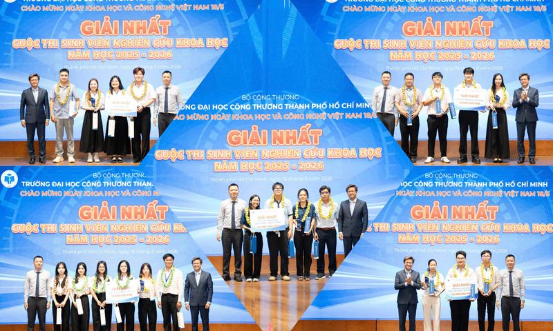 HUIT vinh danh sinh viên nghiên cứu khoa học