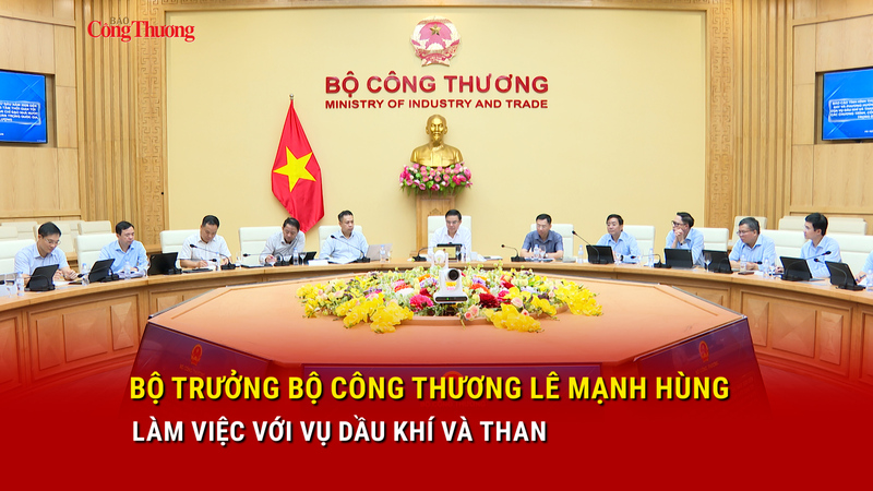Bộ trưởng Bộ Công Thương Lê Mạnh Hùng làm việc với Vụ Dầu khí và Than
