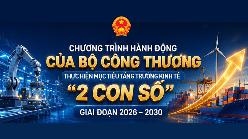 Infographic | Chương trình hành động của Bộ Công Thương để đạt mục tiêu tăng trưởng '2 con số'