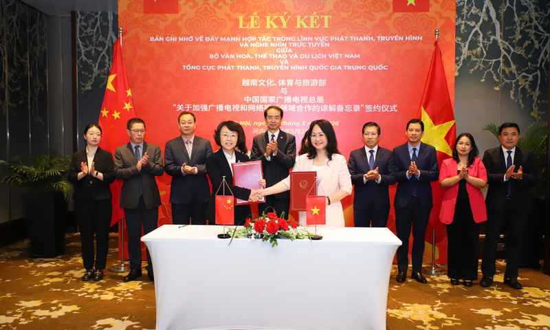 Việt Nam - Trung Quốc: Thúc đẩy hợp tác phát thanh, truyền hình