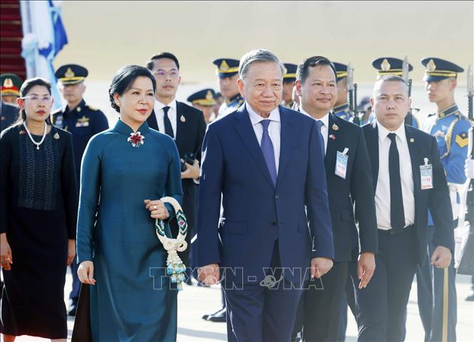 Tổng Bí thư, Chủ tịch nước Tô Lâm và Phu nhân đến Thủ đô Bangkok