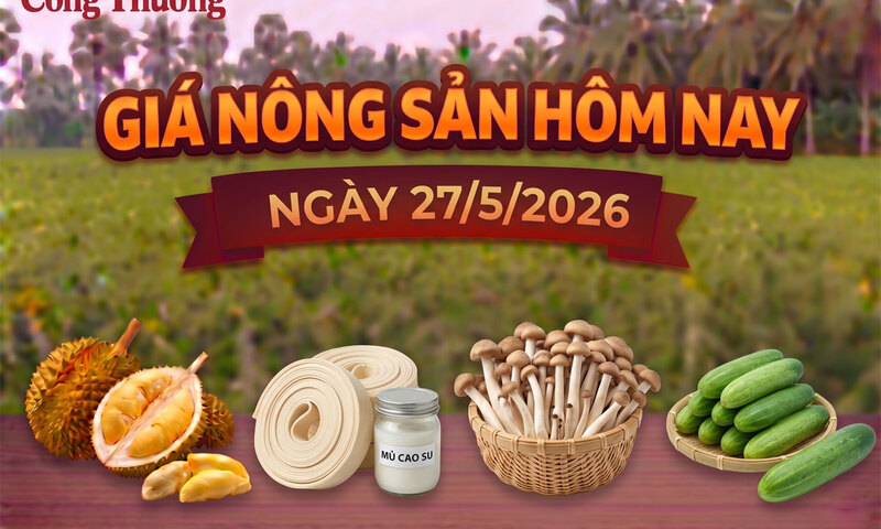Giá nông sản hôm nay ngày 27/5: Sầu riêng giữ giá tốt