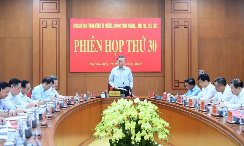 Phiên họp thứ 30 của Ban Chỉ đạo Trung ương về phòng, chống tham nhũng, lãng phí, tiêu cực