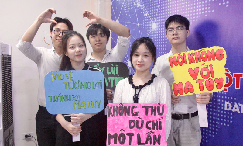 Sinh viên Trường Đại học Điện lực thi tìm hiểu pháp luật phòng, chống ma túy 